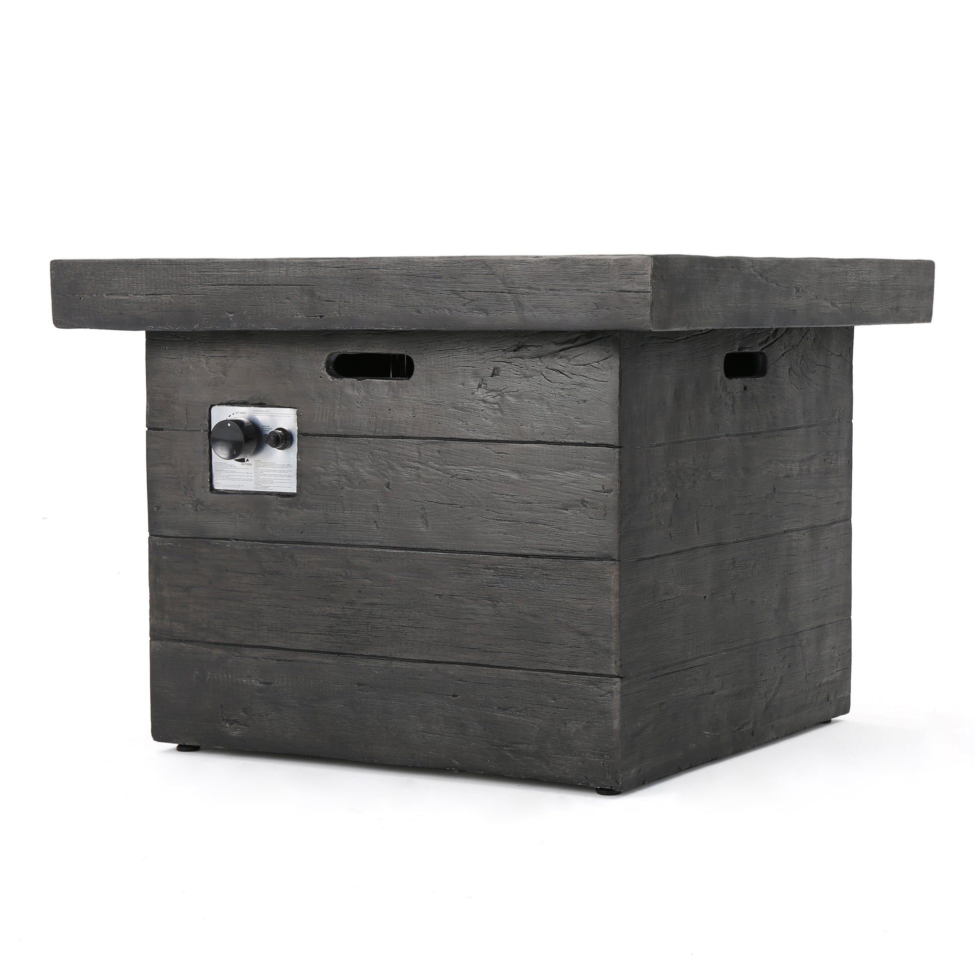ANCHORAGE 32'' WOOD SQUARE MGO FIRE PIT GREY - 40,000 BTU image 8