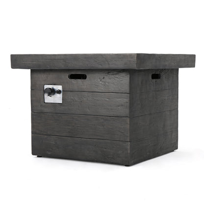 ANCHORAGE 32'' WOOD SQUARE MGO FIRE PIT GREY - 40,000 BTU image 8