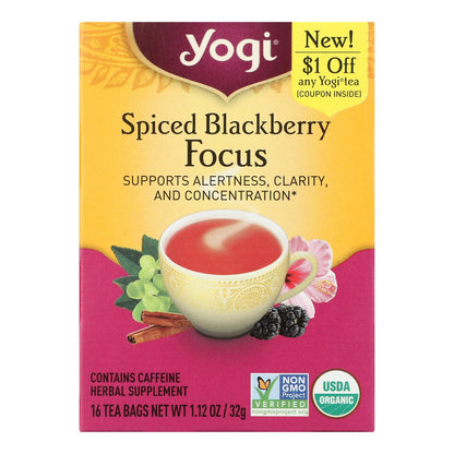 Yogi - Tea Spcd Blkbry Focus - Case Of 6-16 Bag image 1