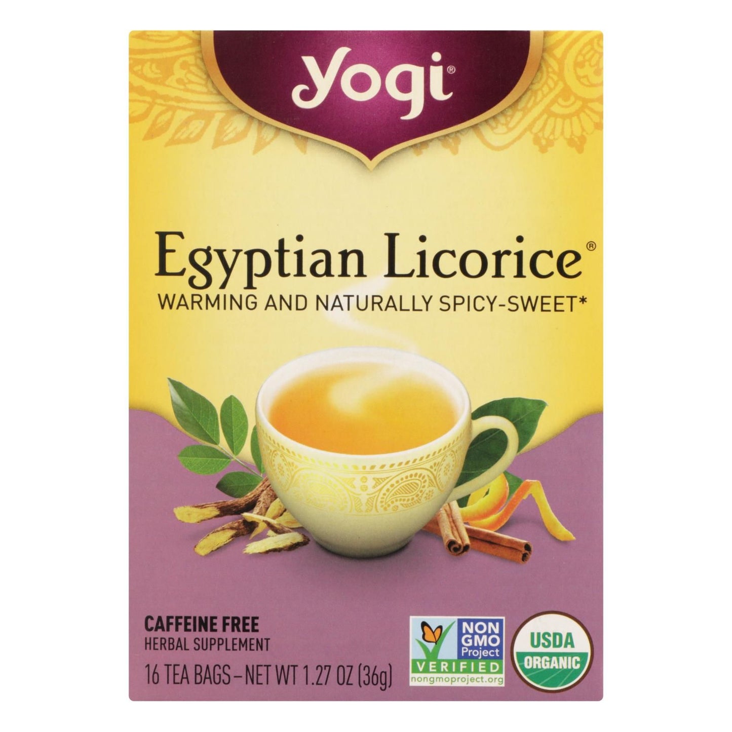Yogi Egyptian Licorice - Case Of 6 - 16 Bags image 1