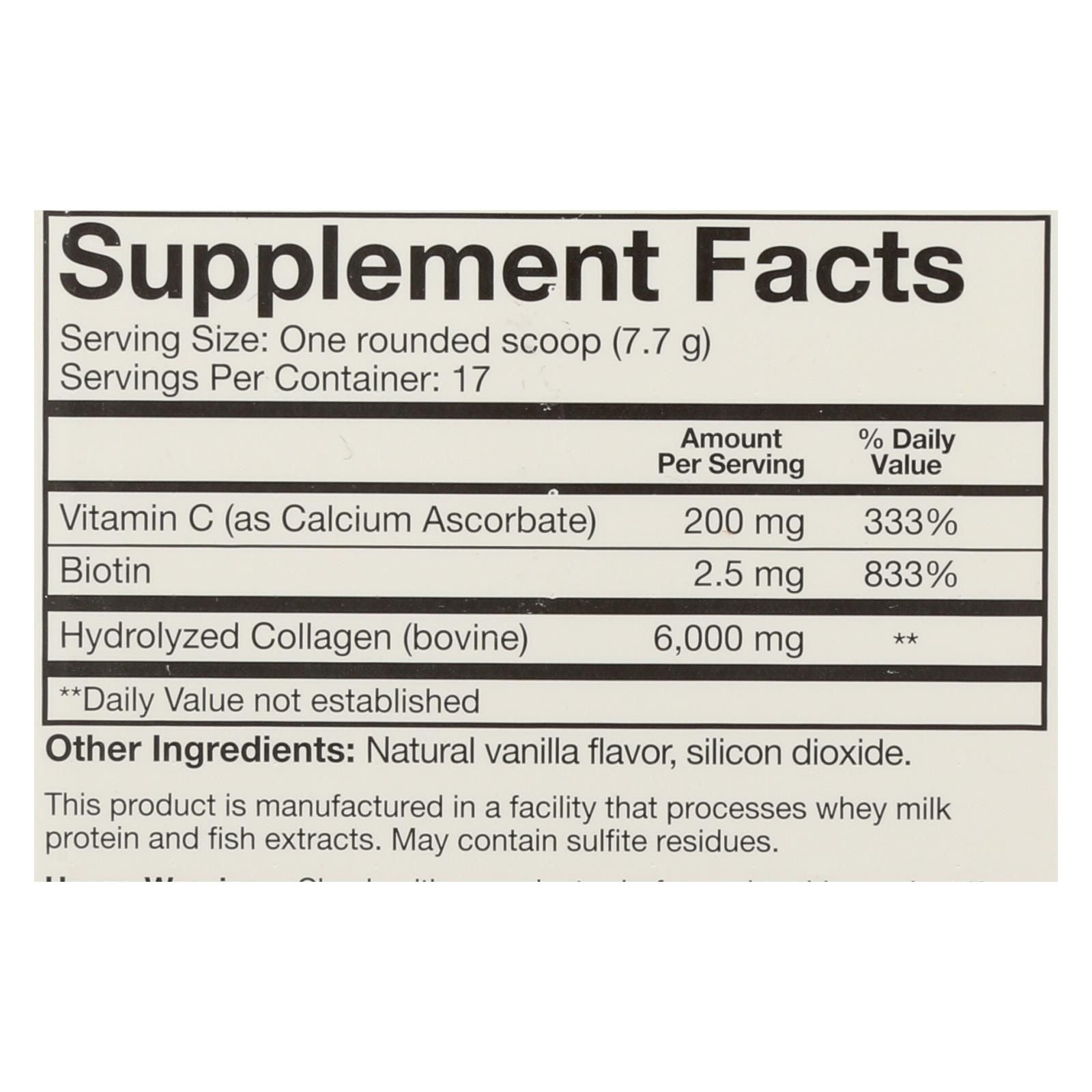 Youtheory Collagen - Powder - Vanilla - 4.7 Oz image 3