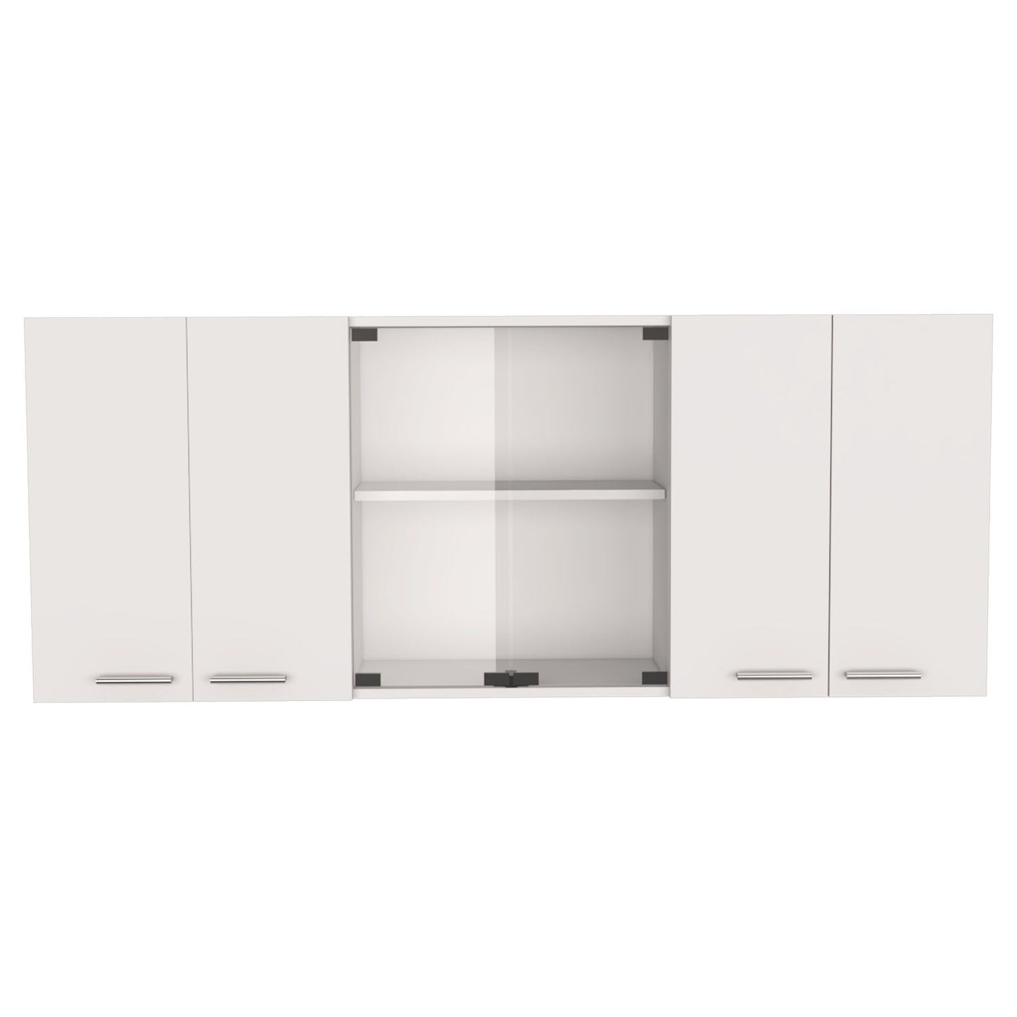 Yuma 150" Wall Cabinet, Two Close Cabinets, Two Open Shelves image 10