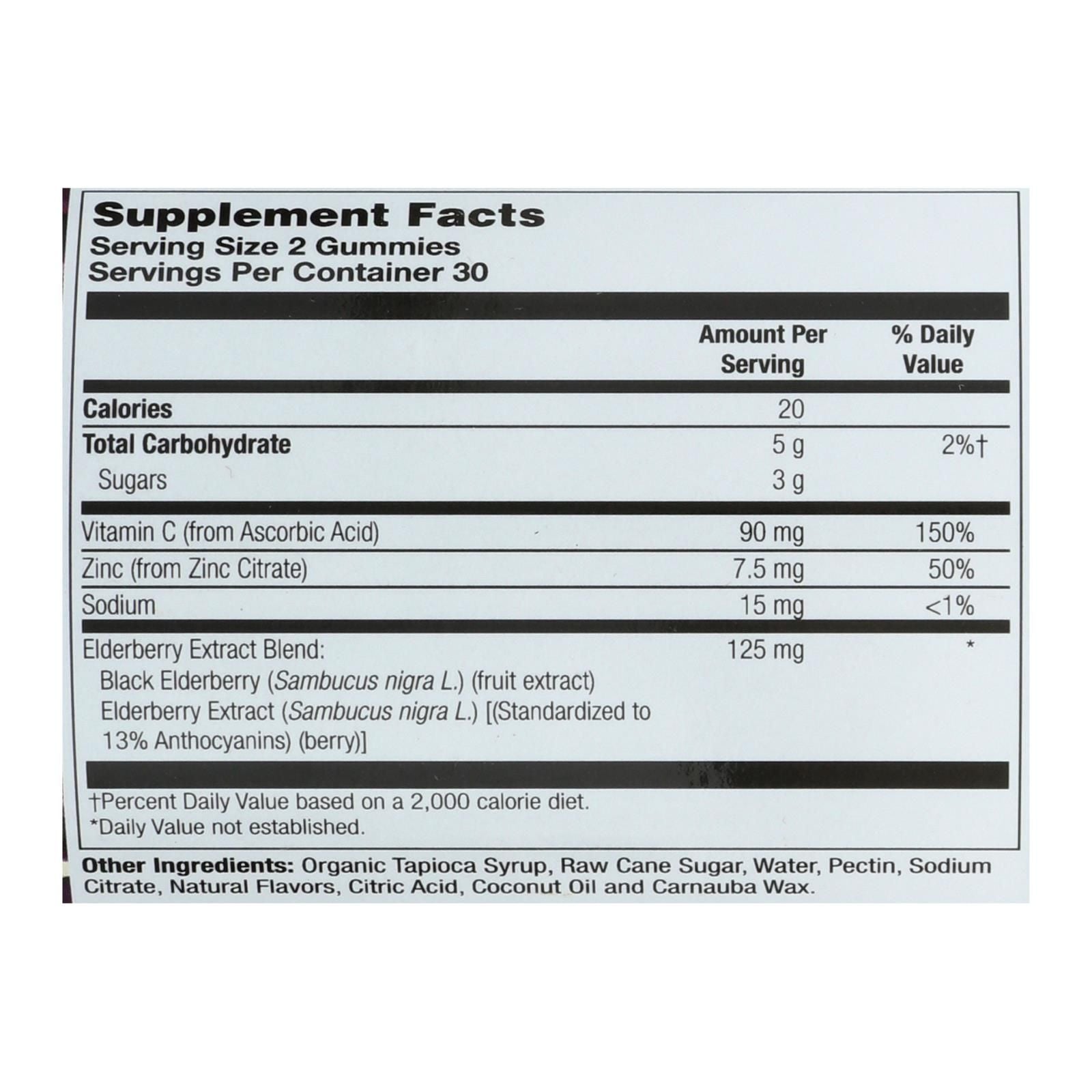 Zand - Gummies Elderberry Zinc - 1 Each - 60 Ct image 4