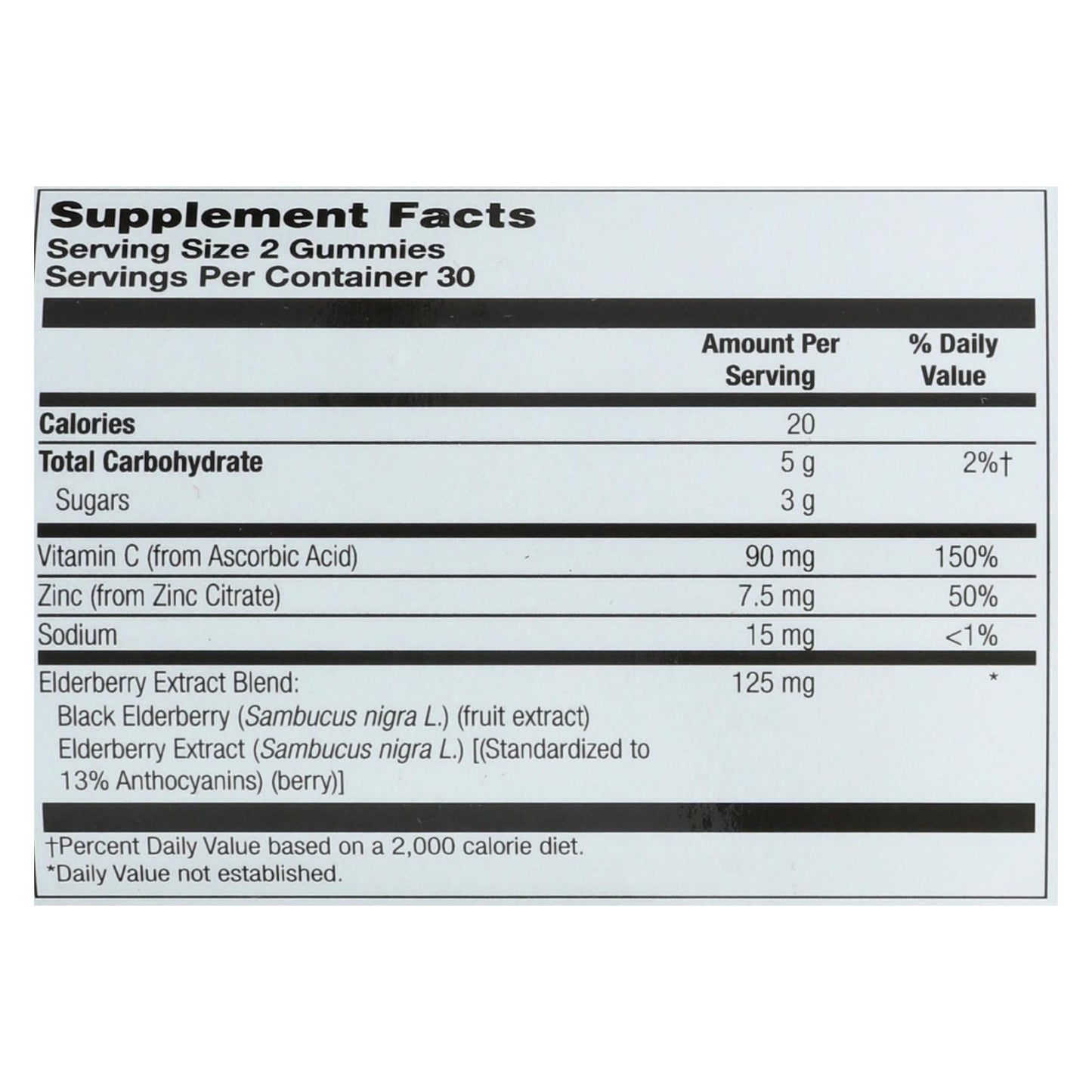 Zand - Gummies Elderberry Zinc - 1 Each - 60 Ct image 3