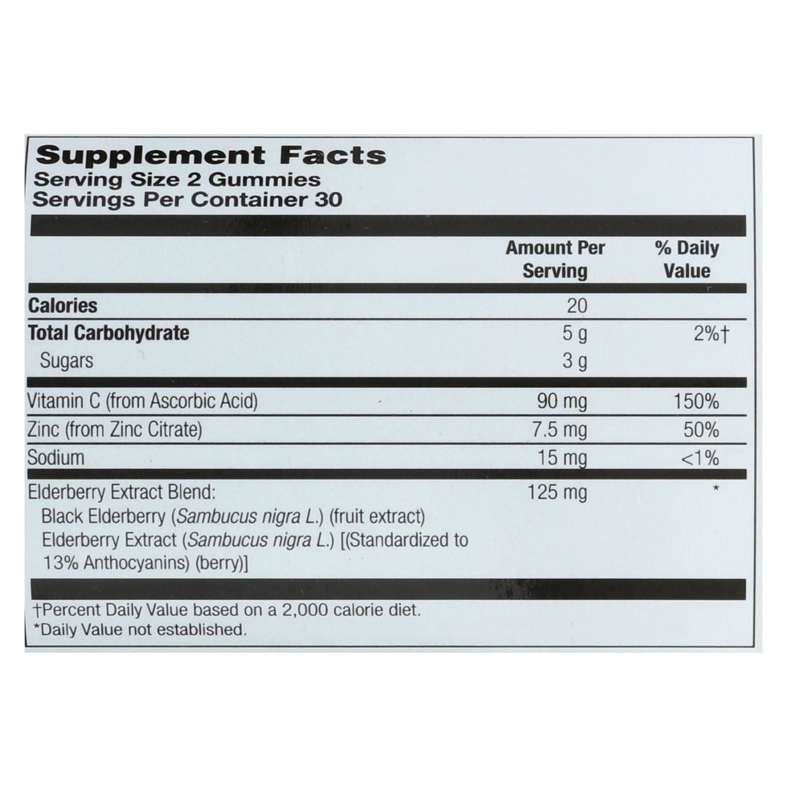 Zand - Gummies Elderberry Zinc - 1 Each - 60 Ct image 3