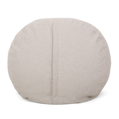 Zeon 6.5 Foot Striped Cylindrical Bean Bag, Natural Color with ligt Brown Stripes image 4