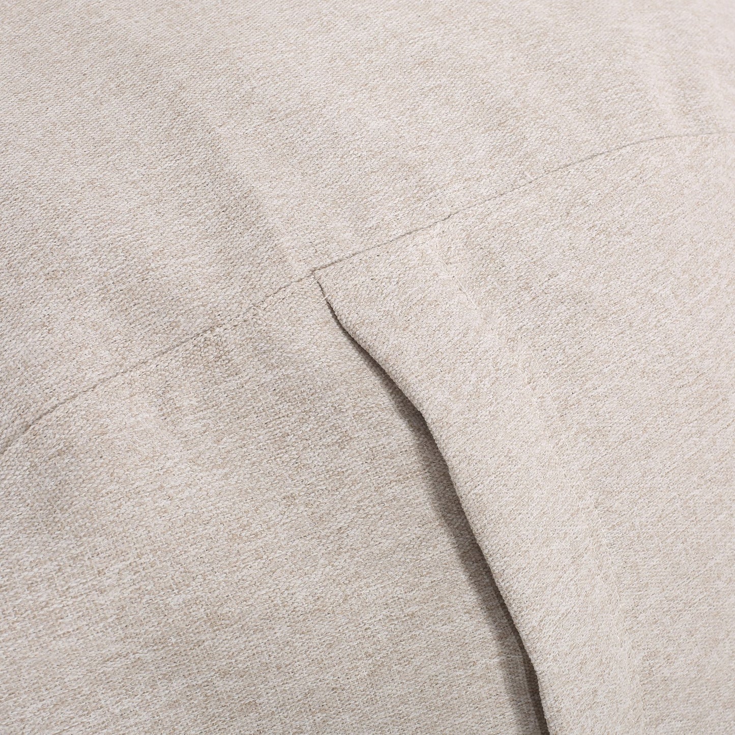 Zeon 6.5 Foot Striped Cylindrical Bean Bag, Natural Color with ligt Brown Stripes image 2