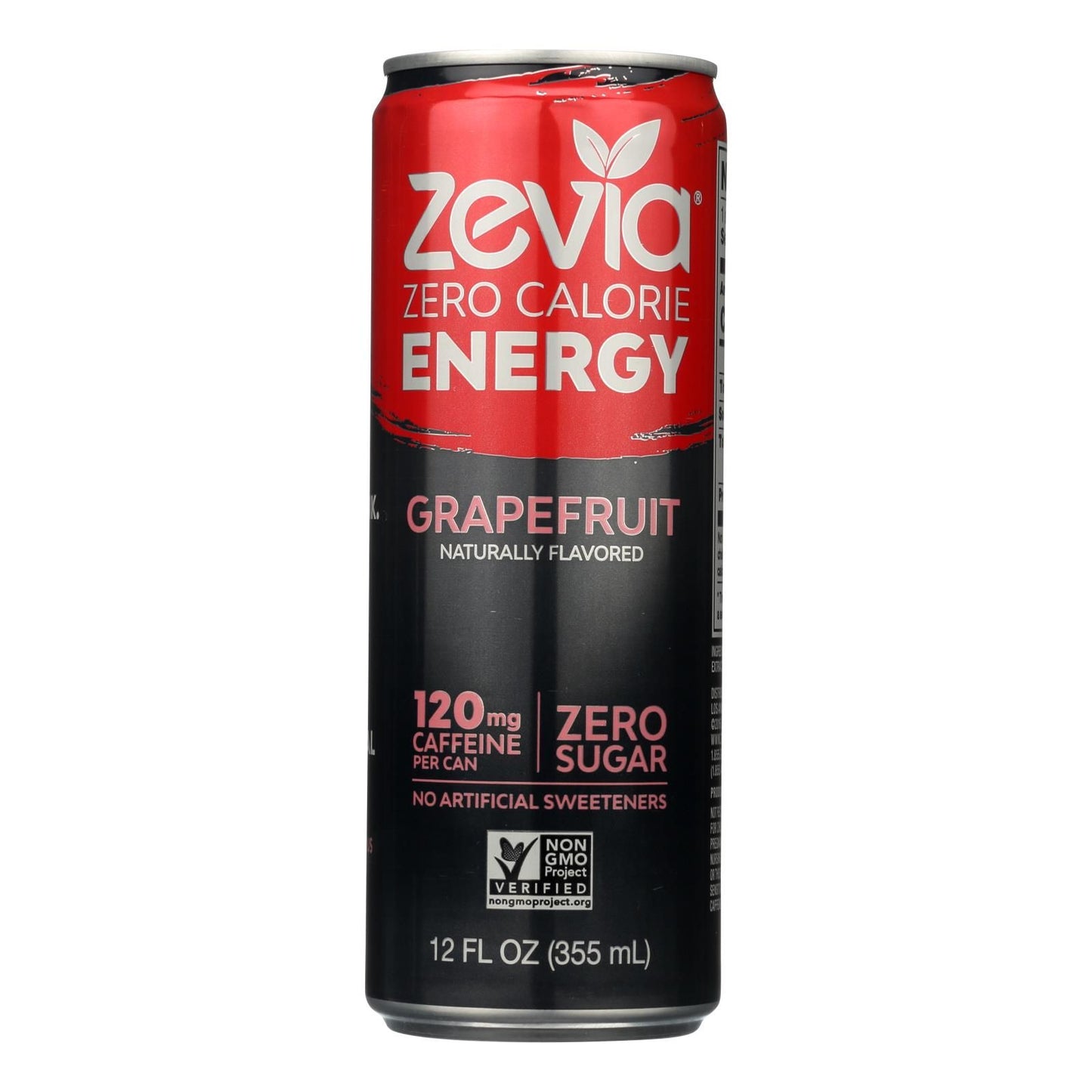 Zevia Zero Calorie Energy Drink - Grapefruit - Case Of 12 - 12 Fl Oz image 1