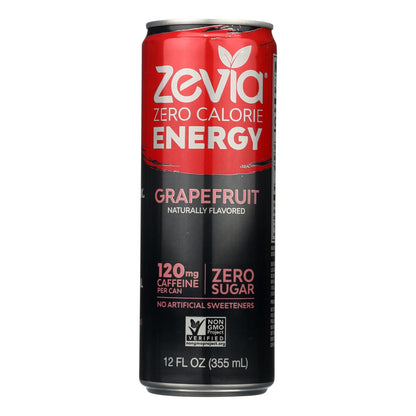 Zevia Zero Calorie Energy Drink - Grapefruit - Case Of 12 - 12 Fl Oz image 1