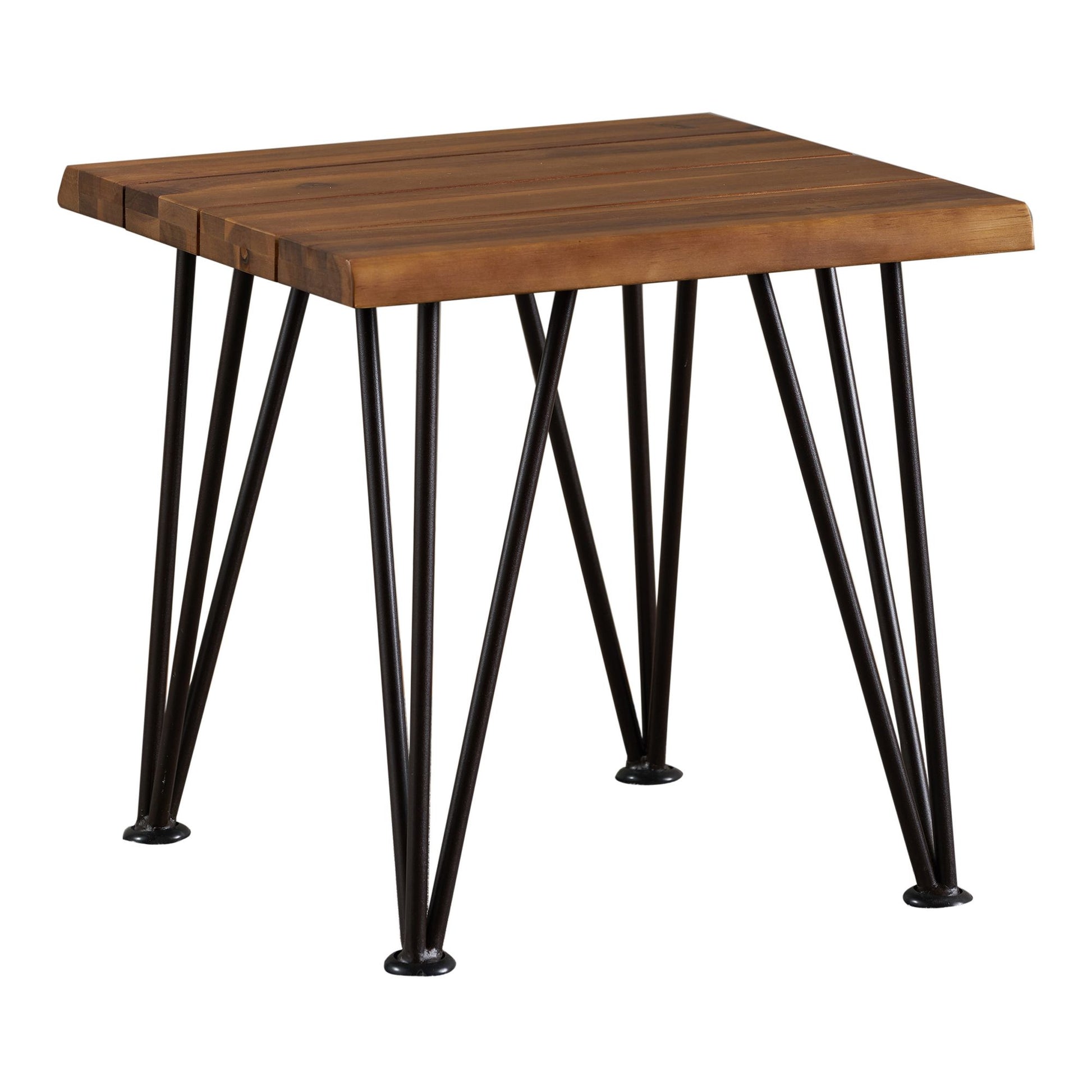 ZION INDUSTRIAL WOOD AND METAL COFFEE TABLE WITH ACCENT TABLE image 11