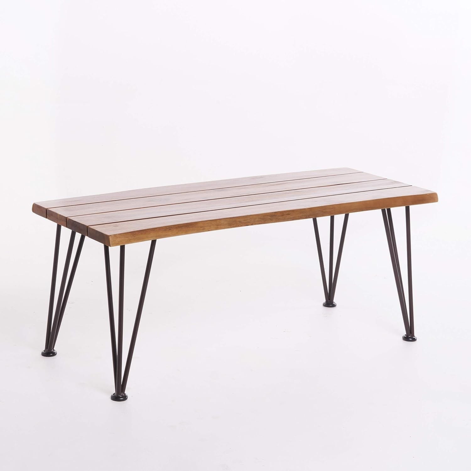 ZION INDUSTRIAL WOOD AND METAL COFFEE TABLE WITH ACCENT TABLE image 4