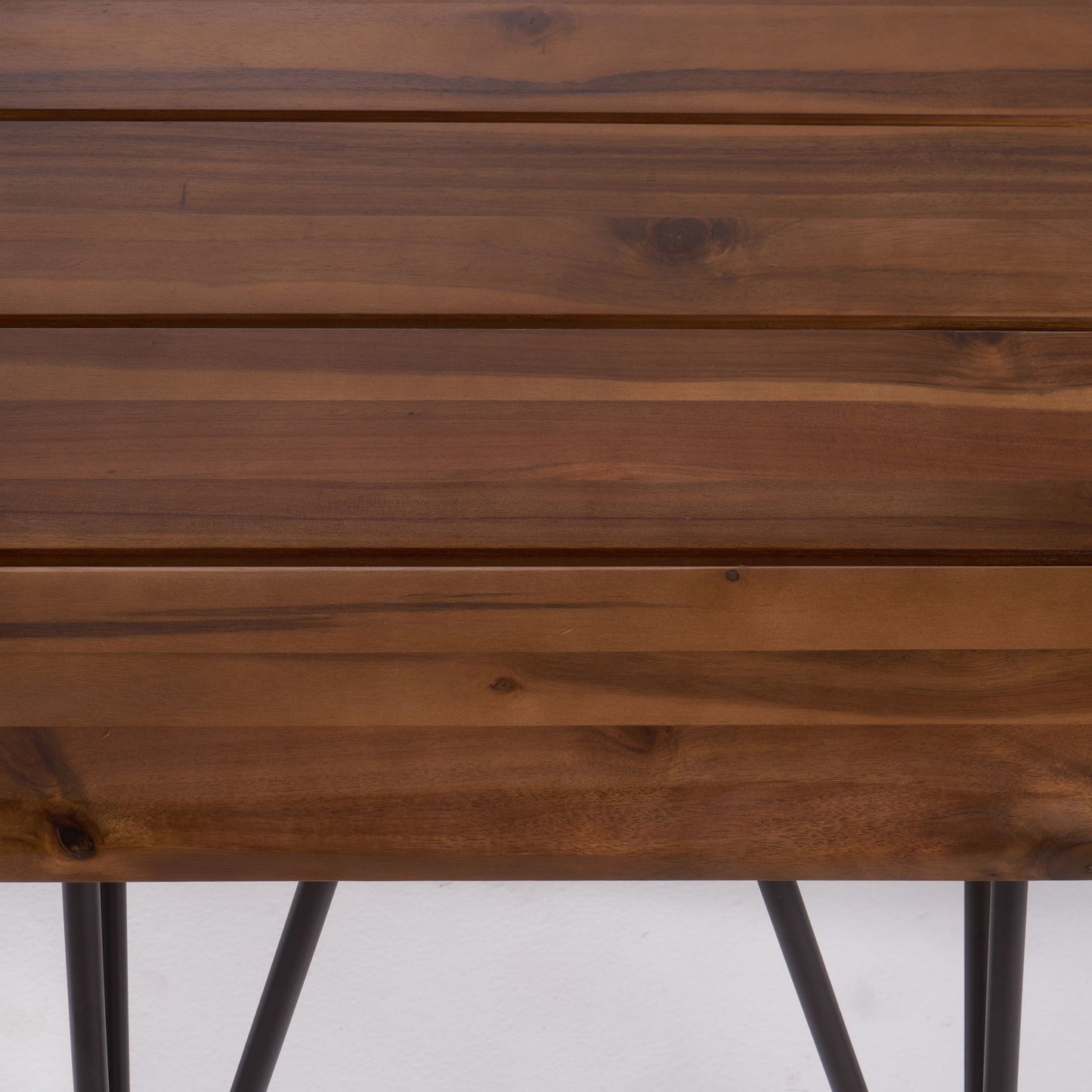 ZION INDUSTRIAL WOOD AND METAL COFFEE TABLE WITH ACCENT TABLE image 14