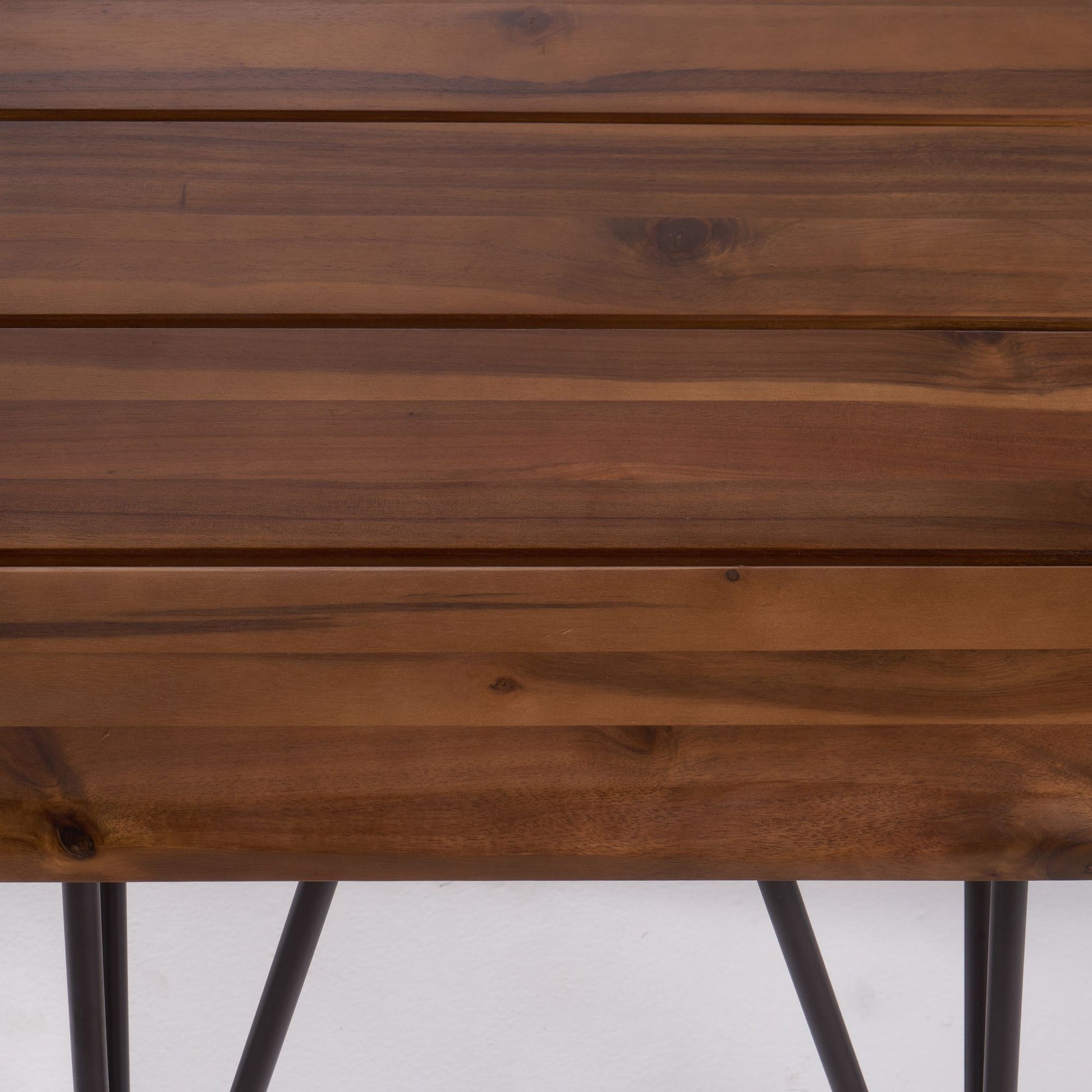 ZION INDUSTRIAL WOOD AND METAL COFFEE TABLE WITH ACCENT TABLE image 14