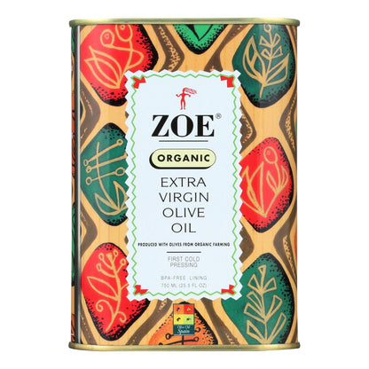 Zoe - Organic Extra Virgin Olive Oil - Case Of 6 - 25.5 Fl Oz. image 1